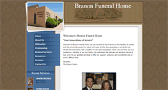 Desktop Screenshot of branonfuneralhome.com