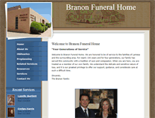 Tablet Screenshot of branonfuneralhome.com